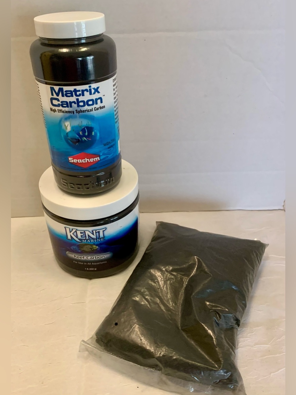 Seachem Matrix Carbon & Kent Marine Reef Carbon Pack – Black Carbon Media